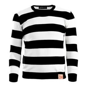 13 And A Half Magazine Outlaw Sweater Black / Off White