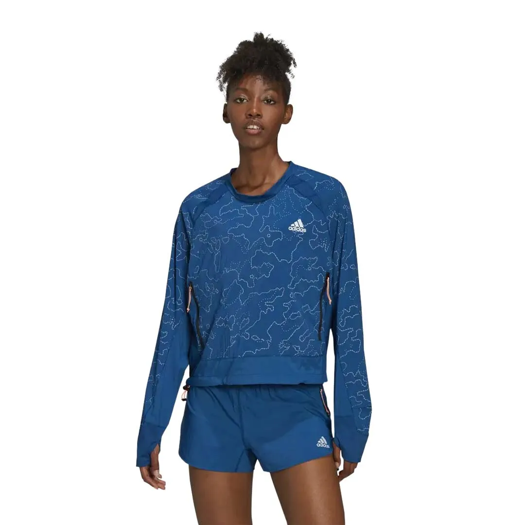 adidas - Women's X-City Running Crewneck Cover Up Jacket (HN0708)