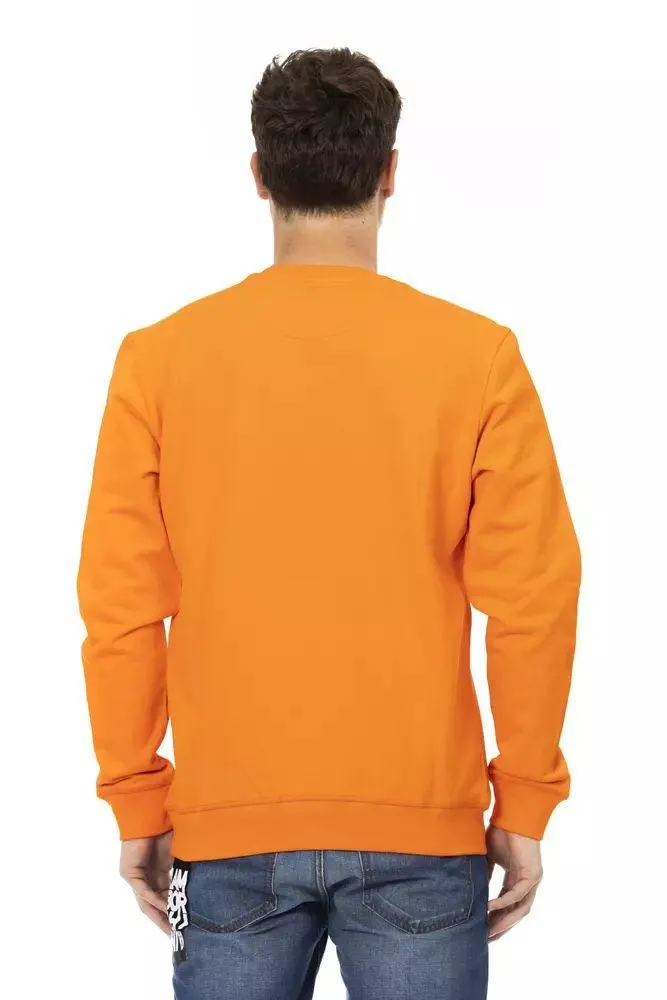 Automobili Lamborghini Orange Cotton Sweater