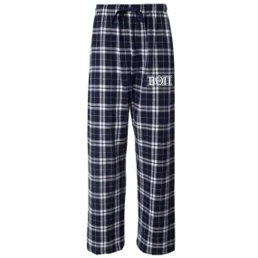 Beta Navy Plaid Flannel Pants