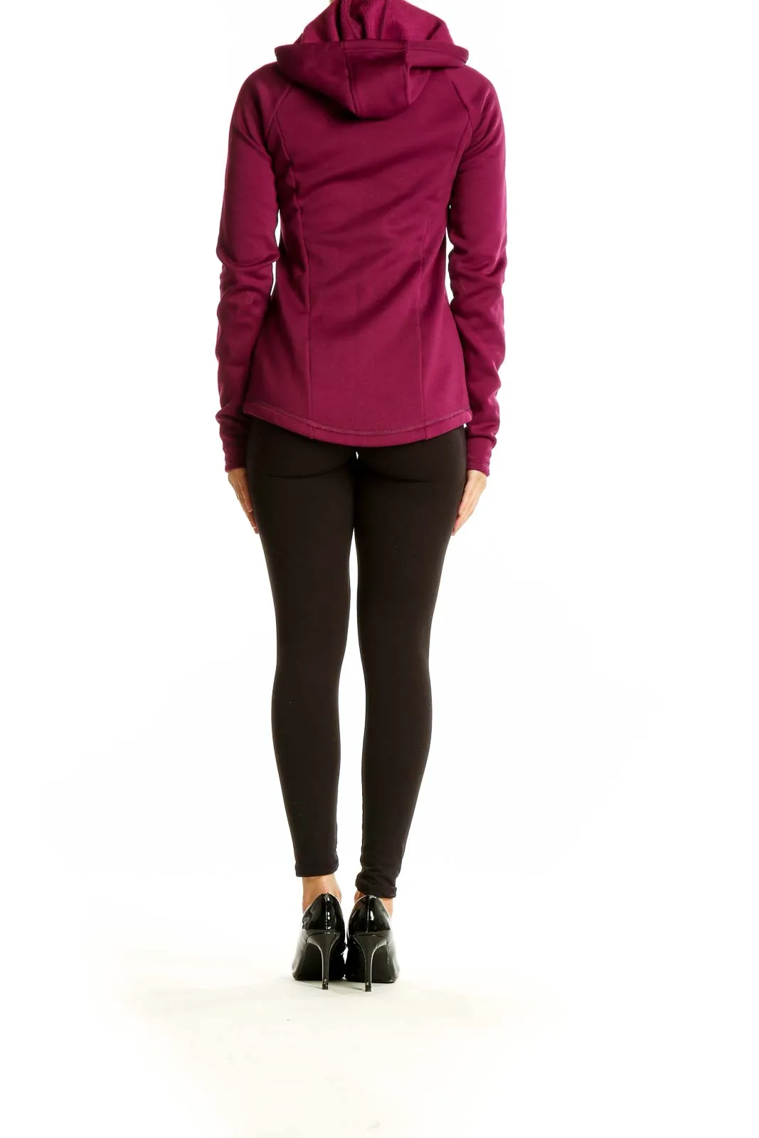 Burgundy Quilted Activewear Jacket