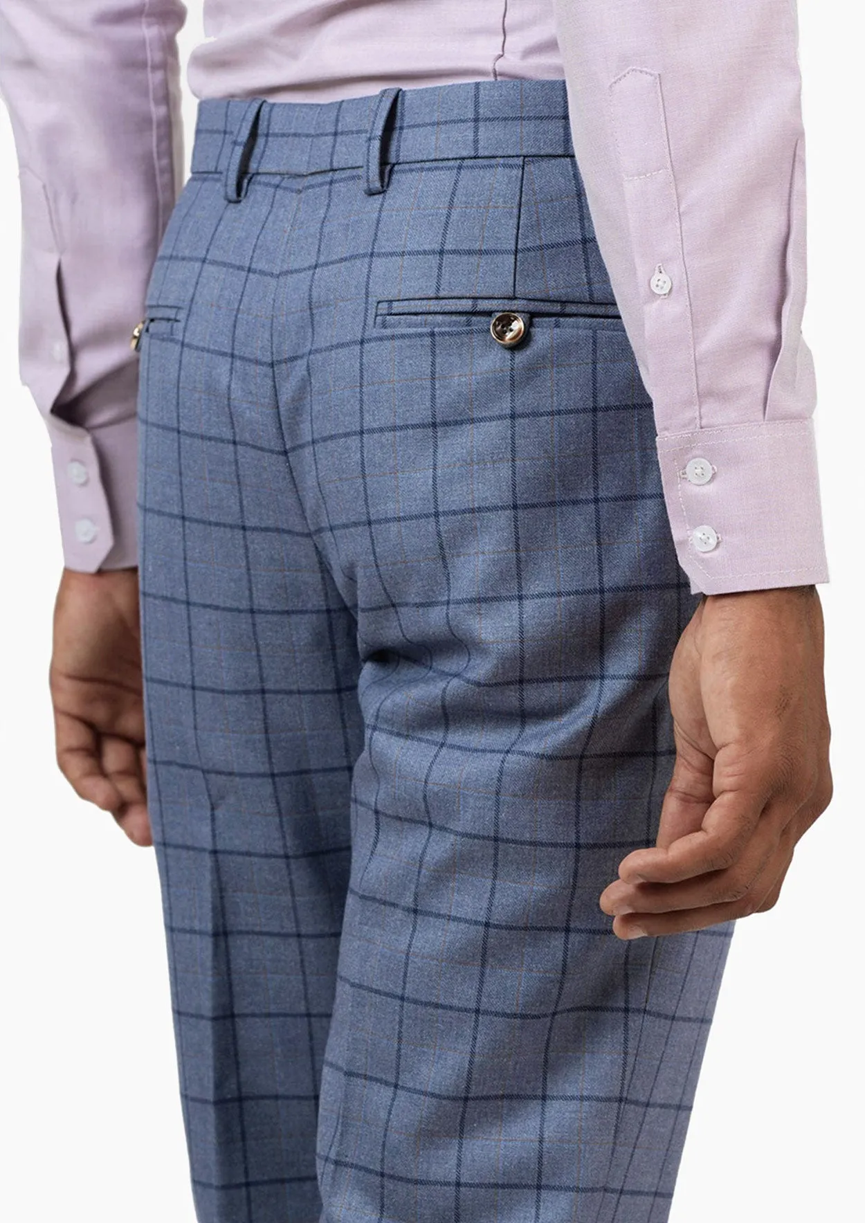 Carolina Blue Windowpane Pants