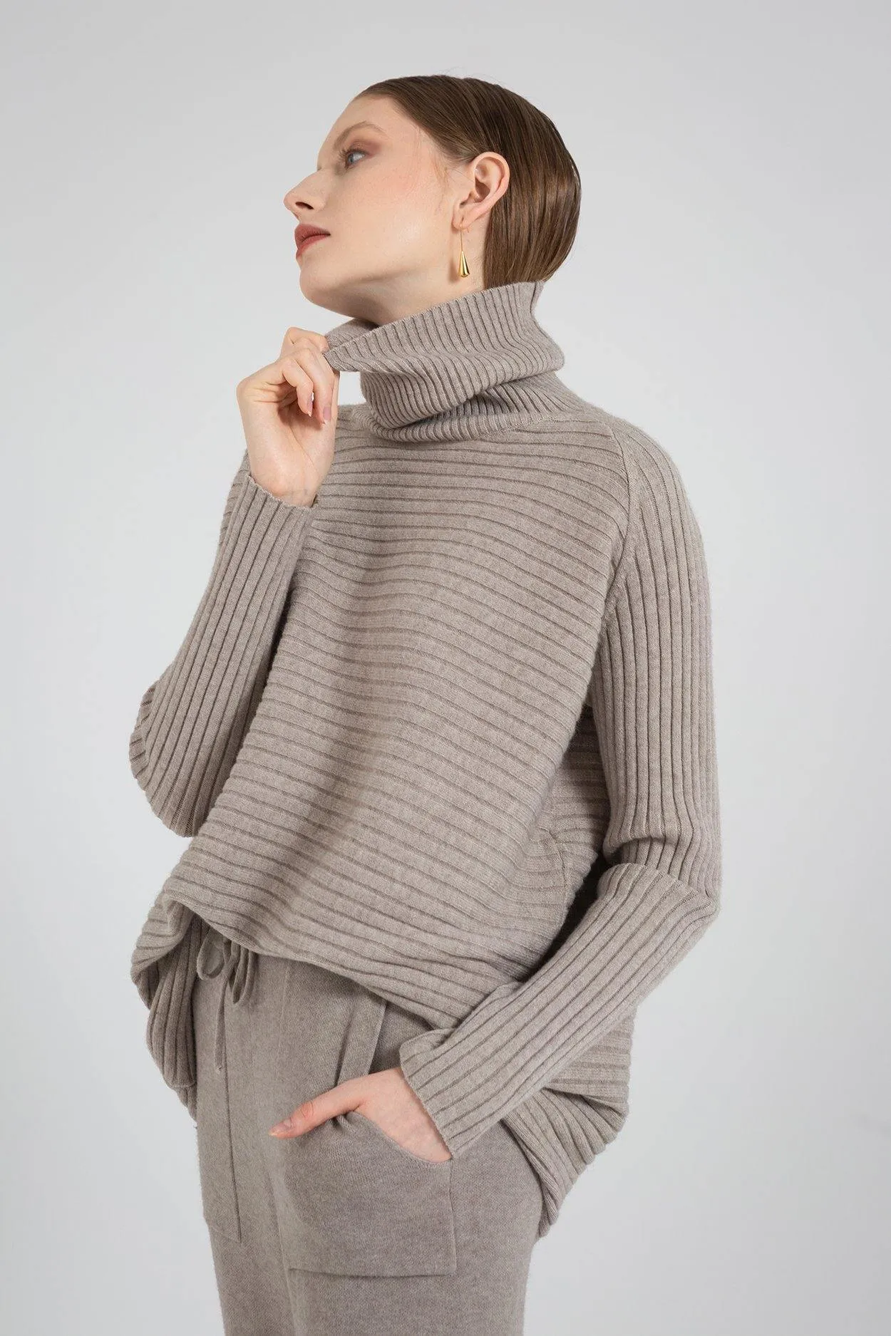 Casual Loose Knitted Turtleneck Sweater