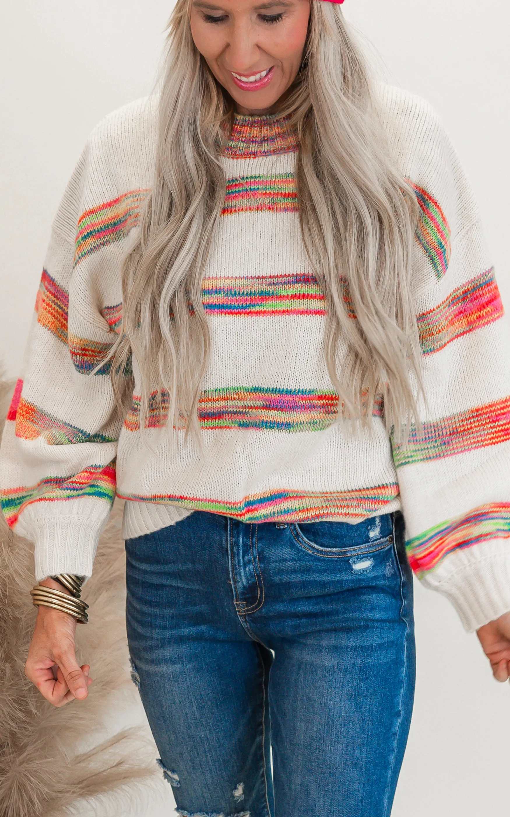 Chasing Rainbows Oversized Sweater