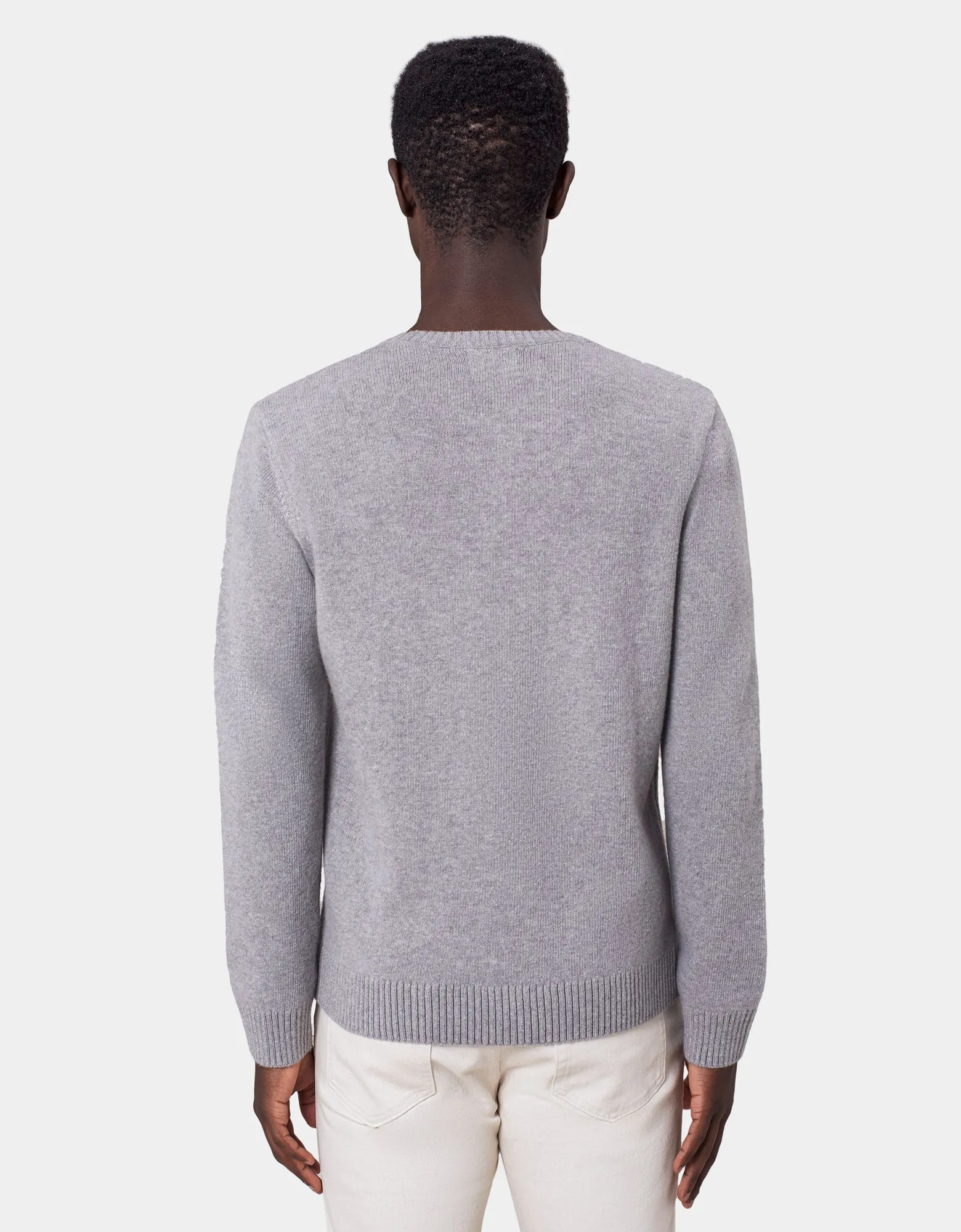 Classic Merino Wool Crew - Pacific Blue