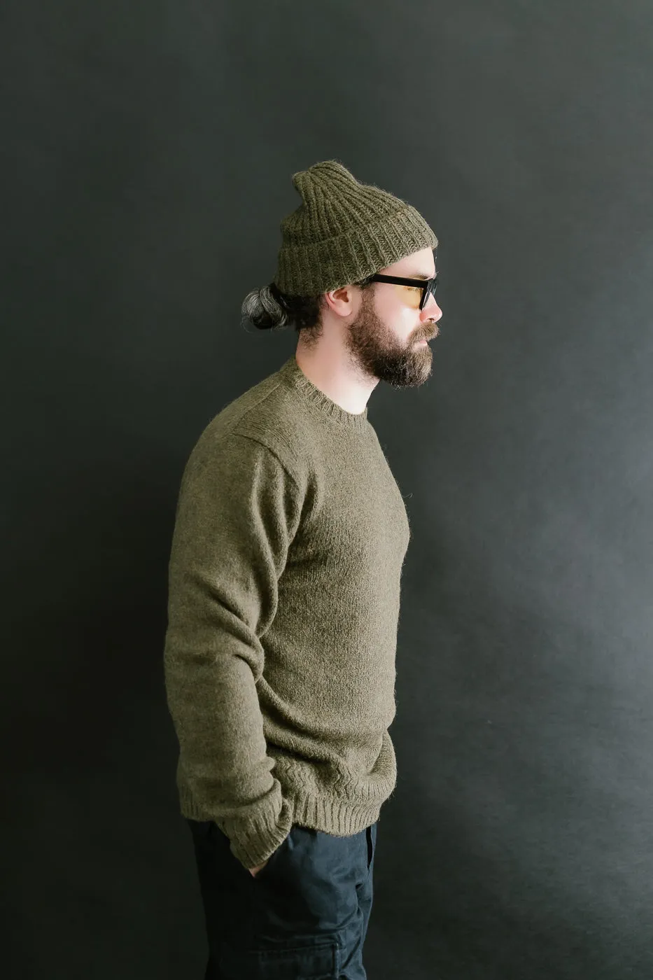 Crewneck Sweater Alpaca - Forest