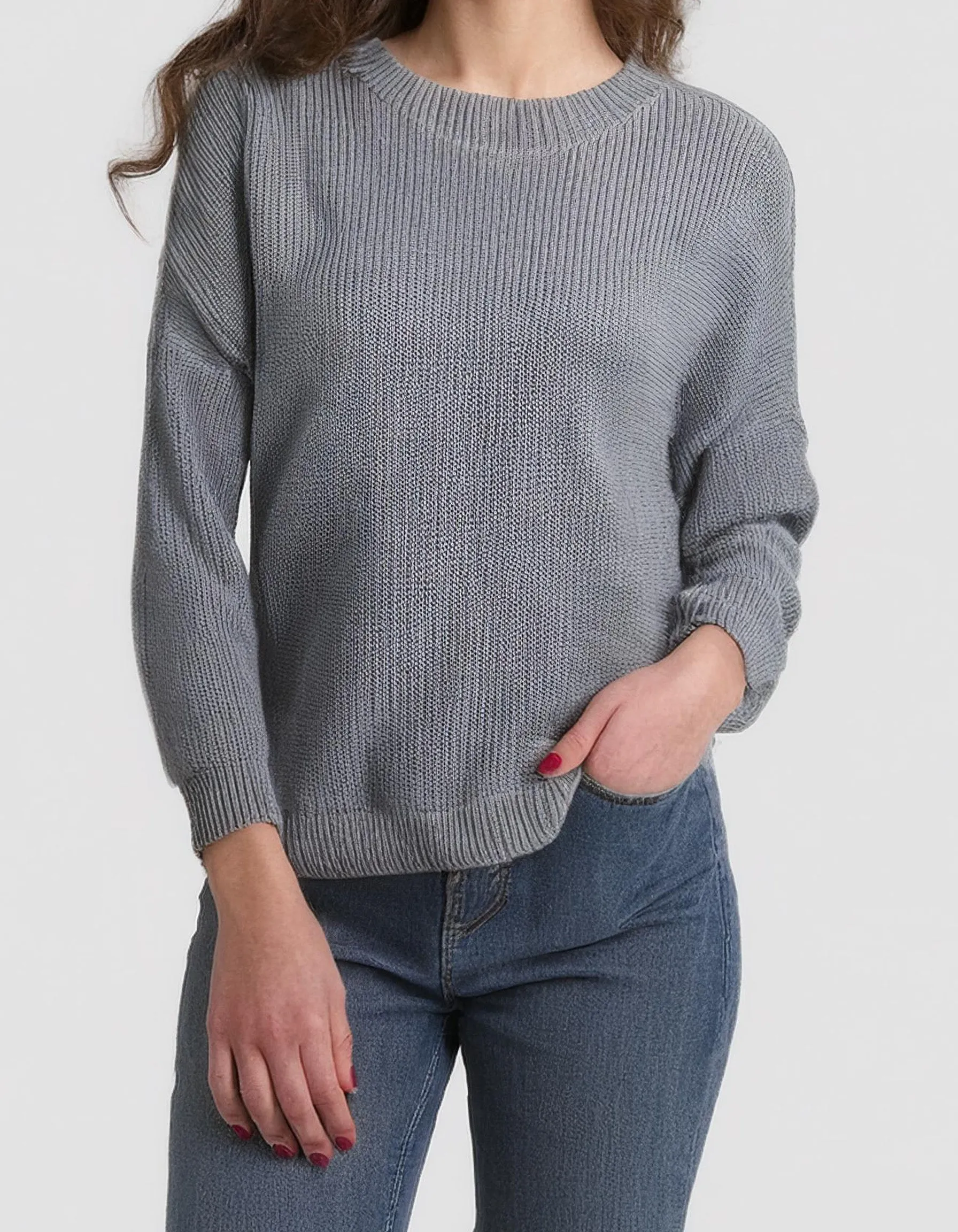 Dark Grey Crewneck Sweater