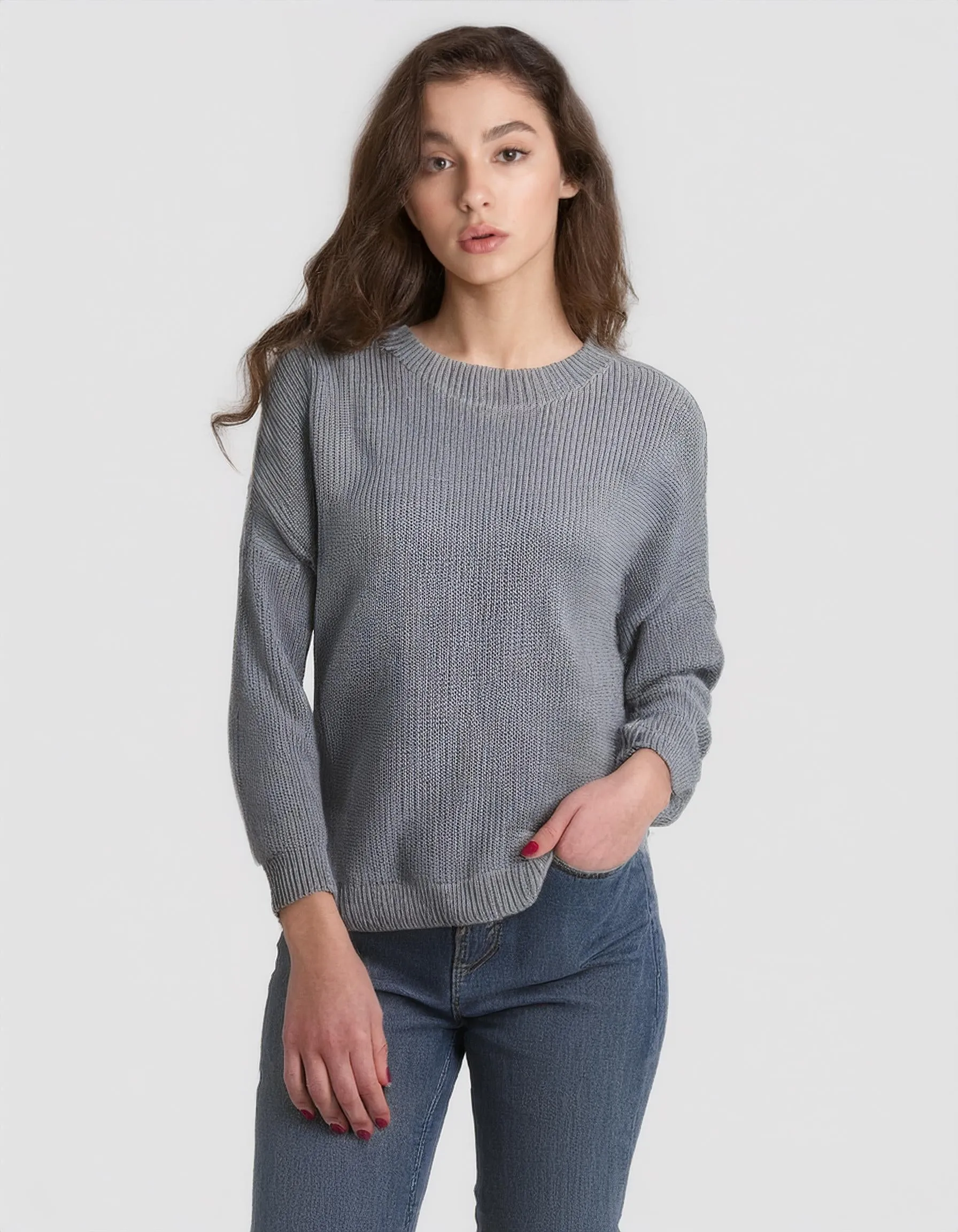 Dark Grey Crewneck Sweater