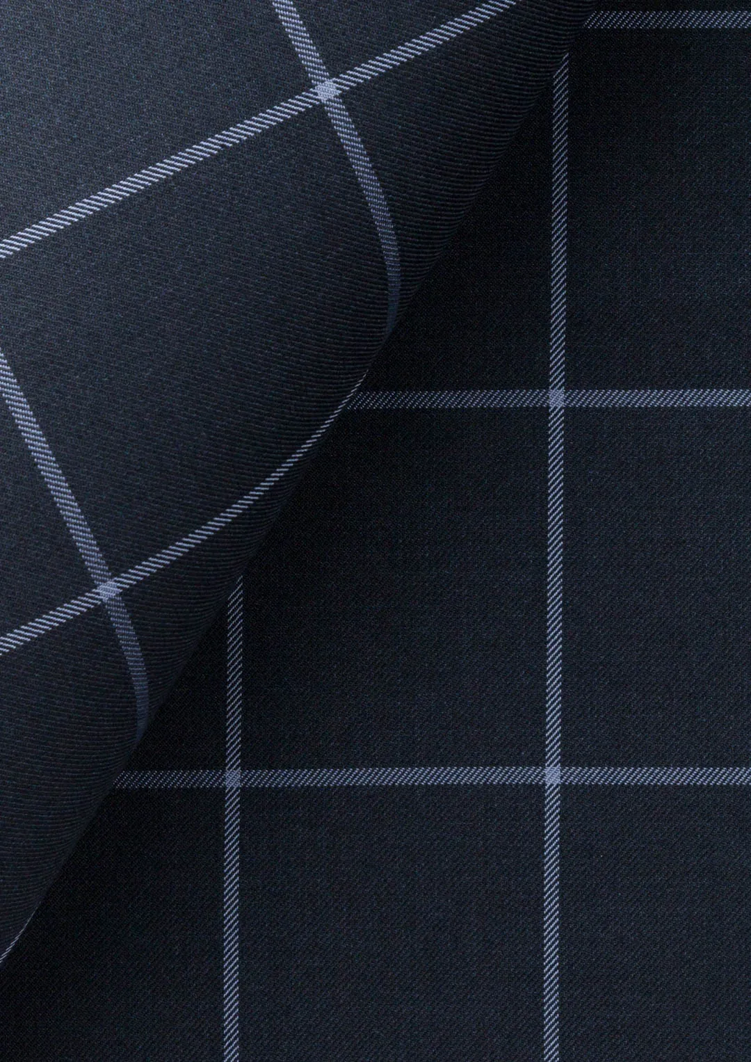 Deep Navy Windowpane Pants