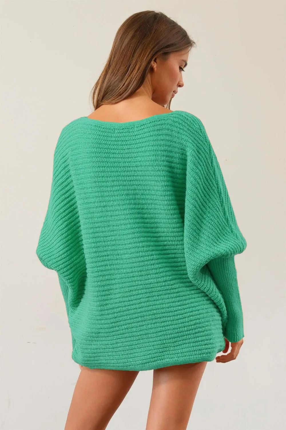 Dolman Sleeve Oversized Sweater