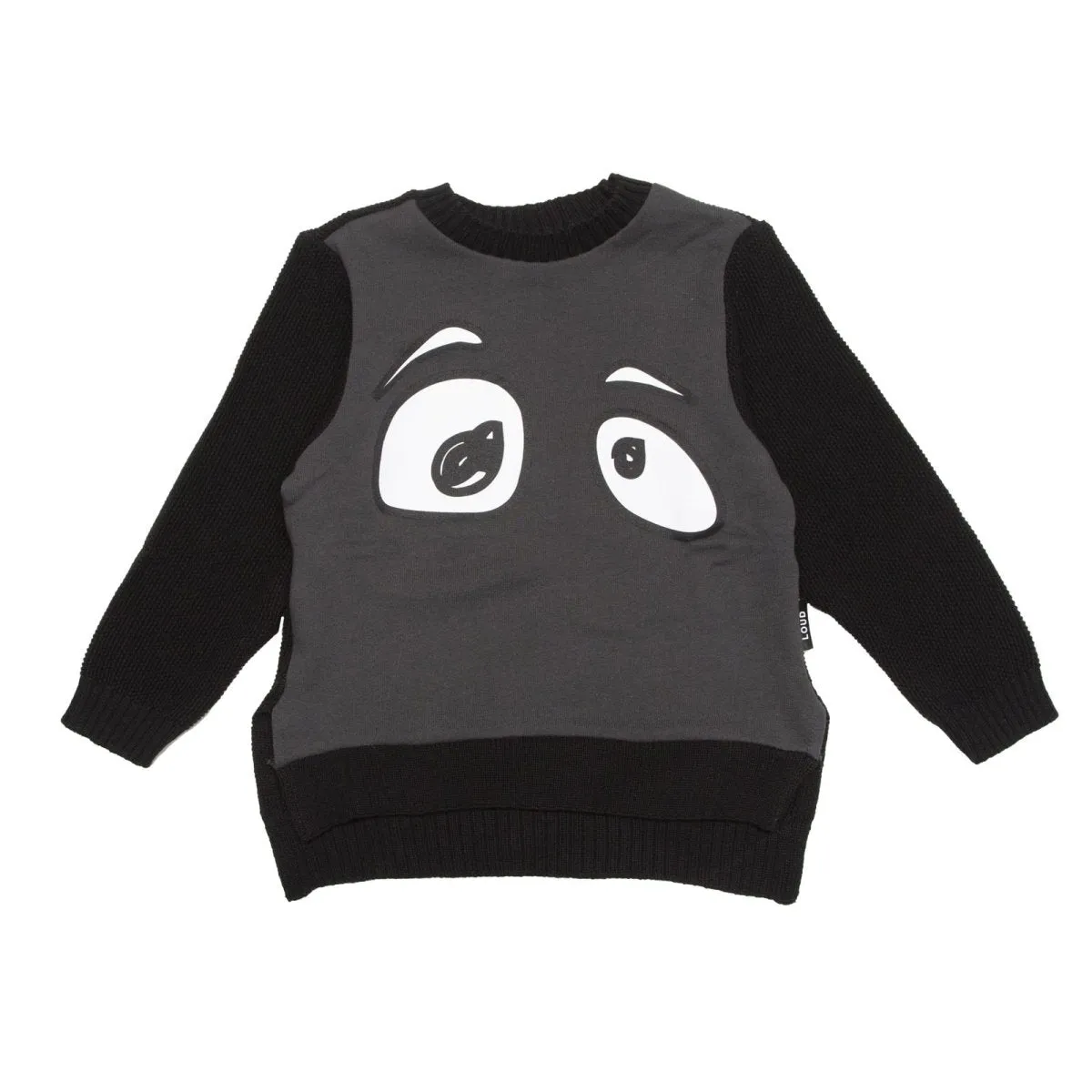 EYES KNITTED SWEATSHIRT