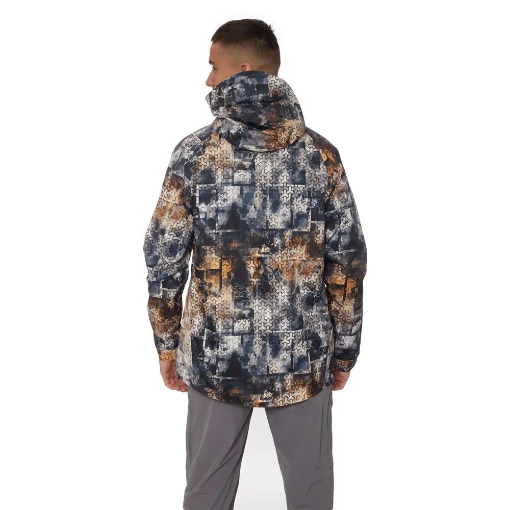 FHM Pharos Waterproof Camo Jacket 10000 mm Print Orange Grey