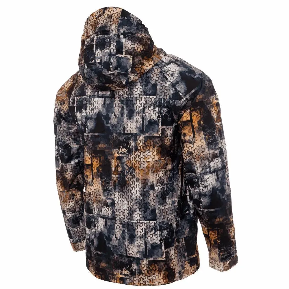 FHM Pharos Waterproof Camo Jacket 10000 mm Print Orange Grey