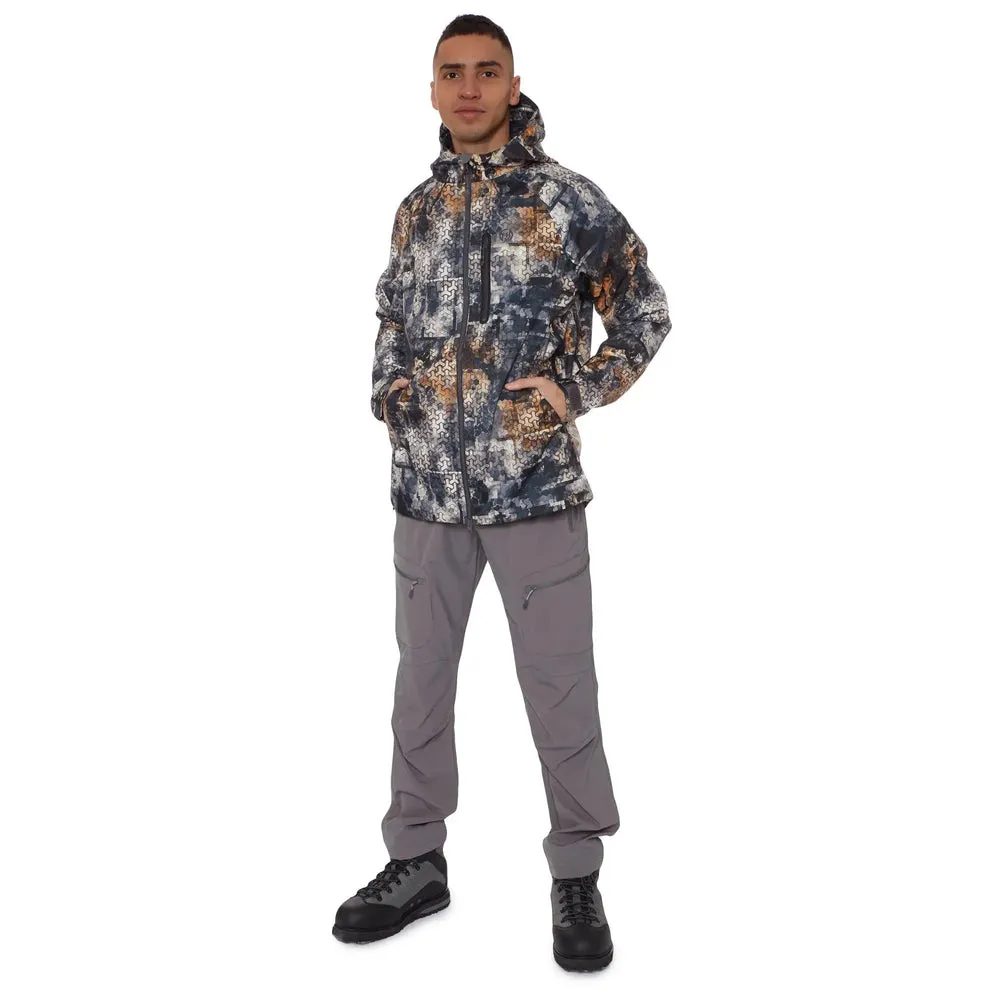 FHM Pharos Waterproof Camo Jacket 10000 mm Print Orange Grey