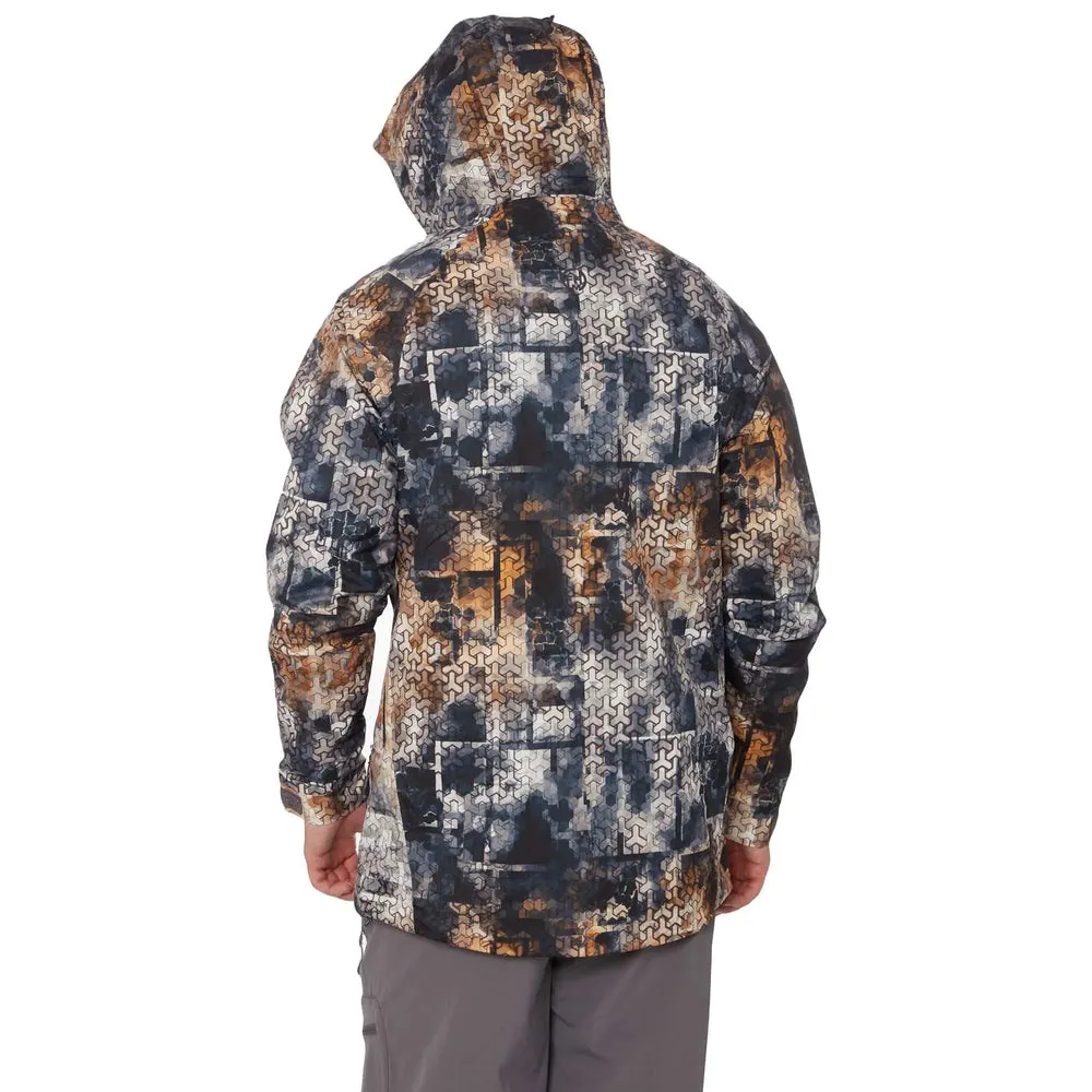 FHM Pharos Waterproof Camo Jacket 10000 mm Print Orange Grey