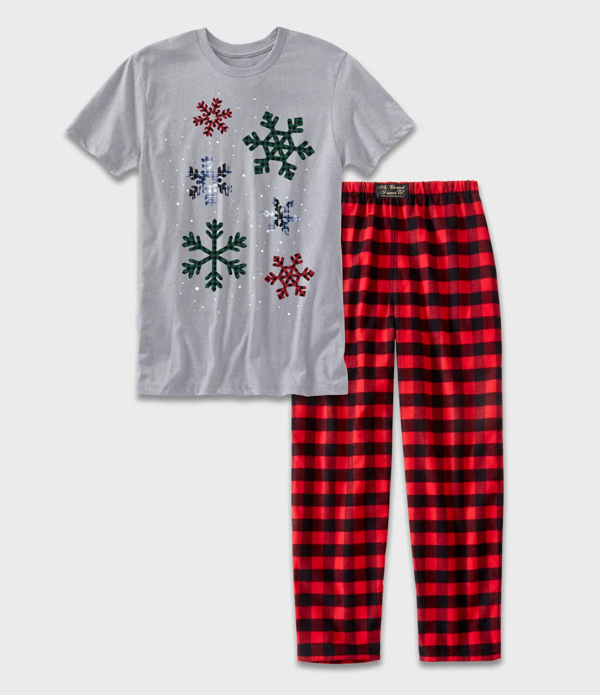 Flannel Snowflakes Graphic T-Shirt