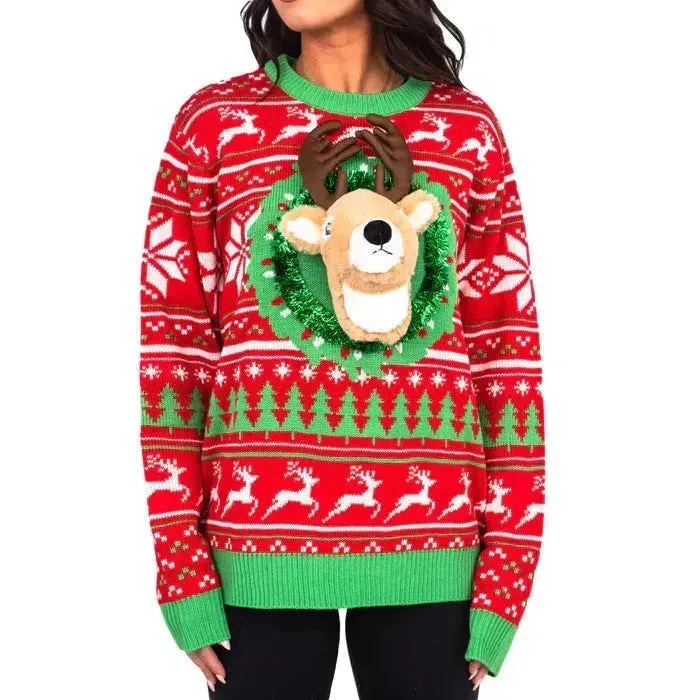 Funny Christmas Sweater Top for Couple