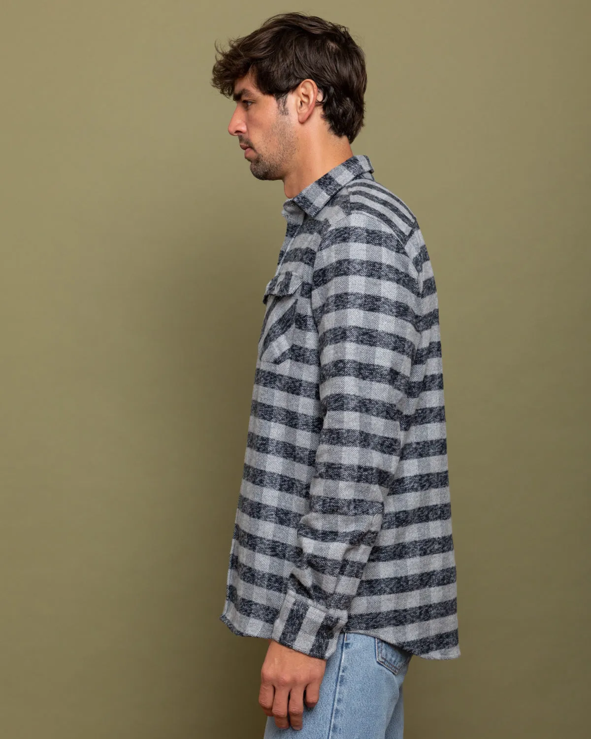 Grand Flannel, Charcoal Gingham