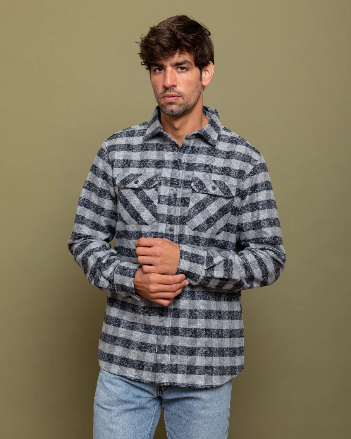 Grand Flannel, Charcoal Gingham