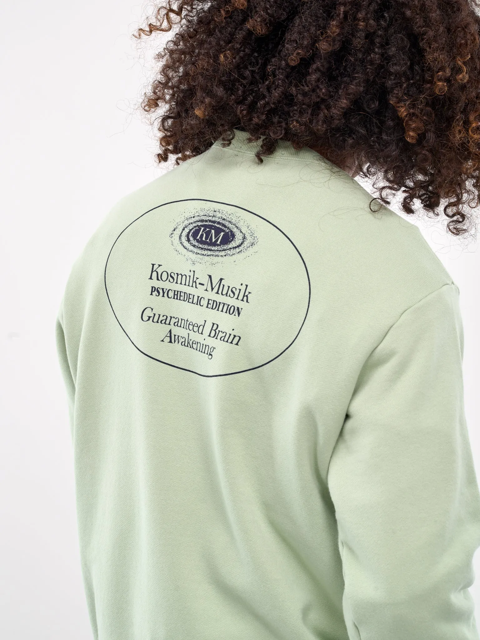 Graphic Crewneck Sweatshirt (UC2D4891-2-PALE-GREEN)