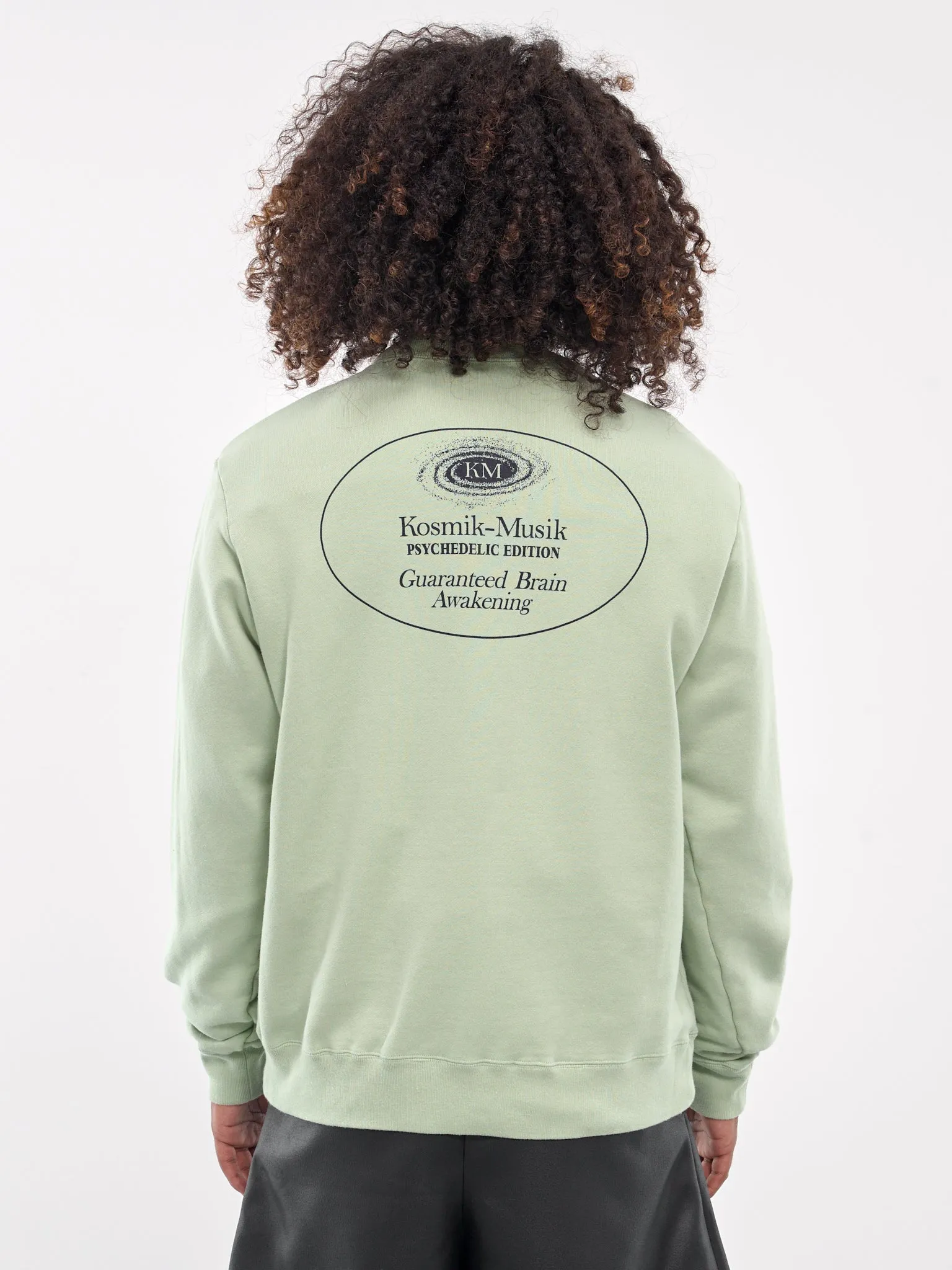 Graphic Crewneck Sweatshirt (UC2D4891-2-PALE-GREEN)