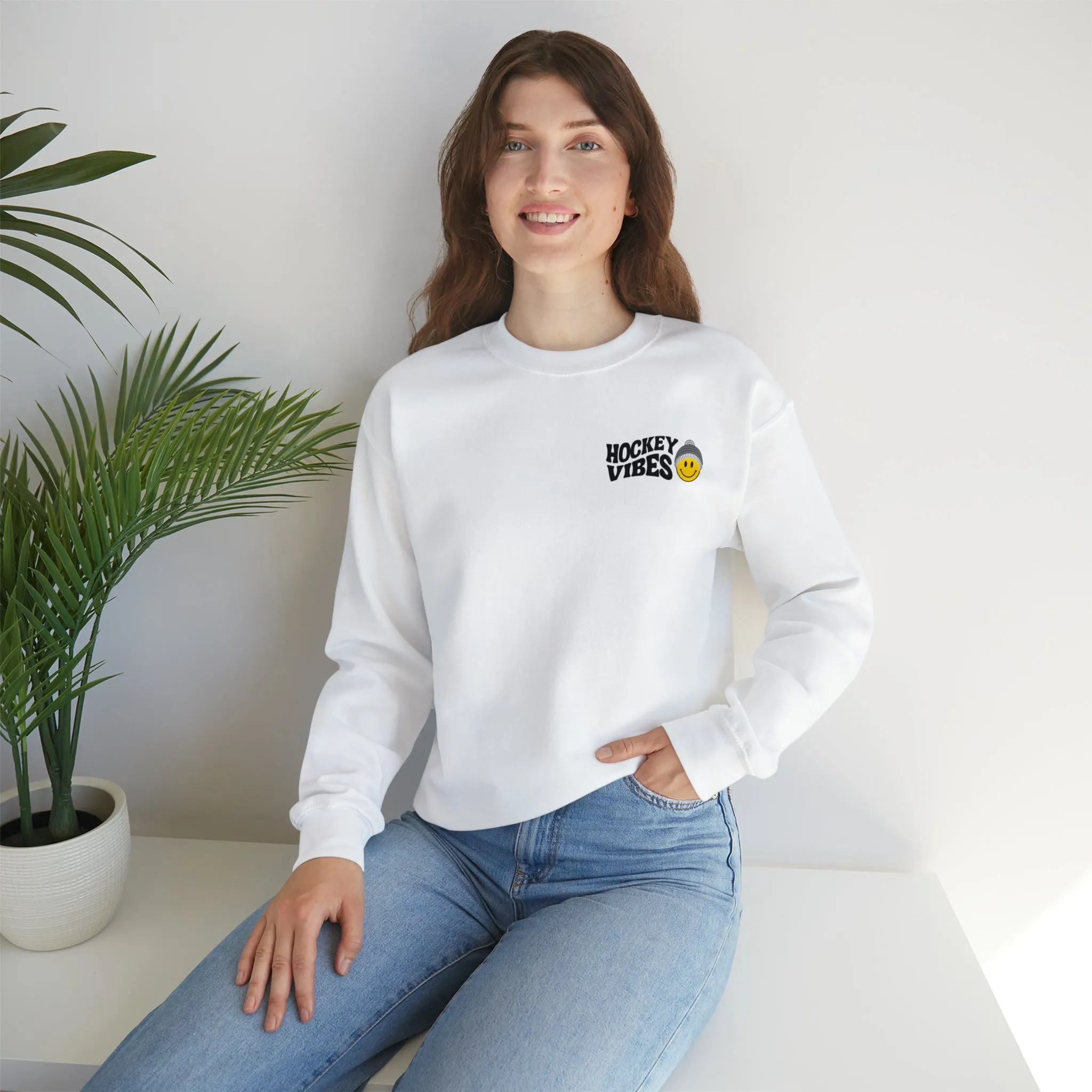 Hockey Vibes Unisex Heavy Blend™ Crewneck Sweatshirt