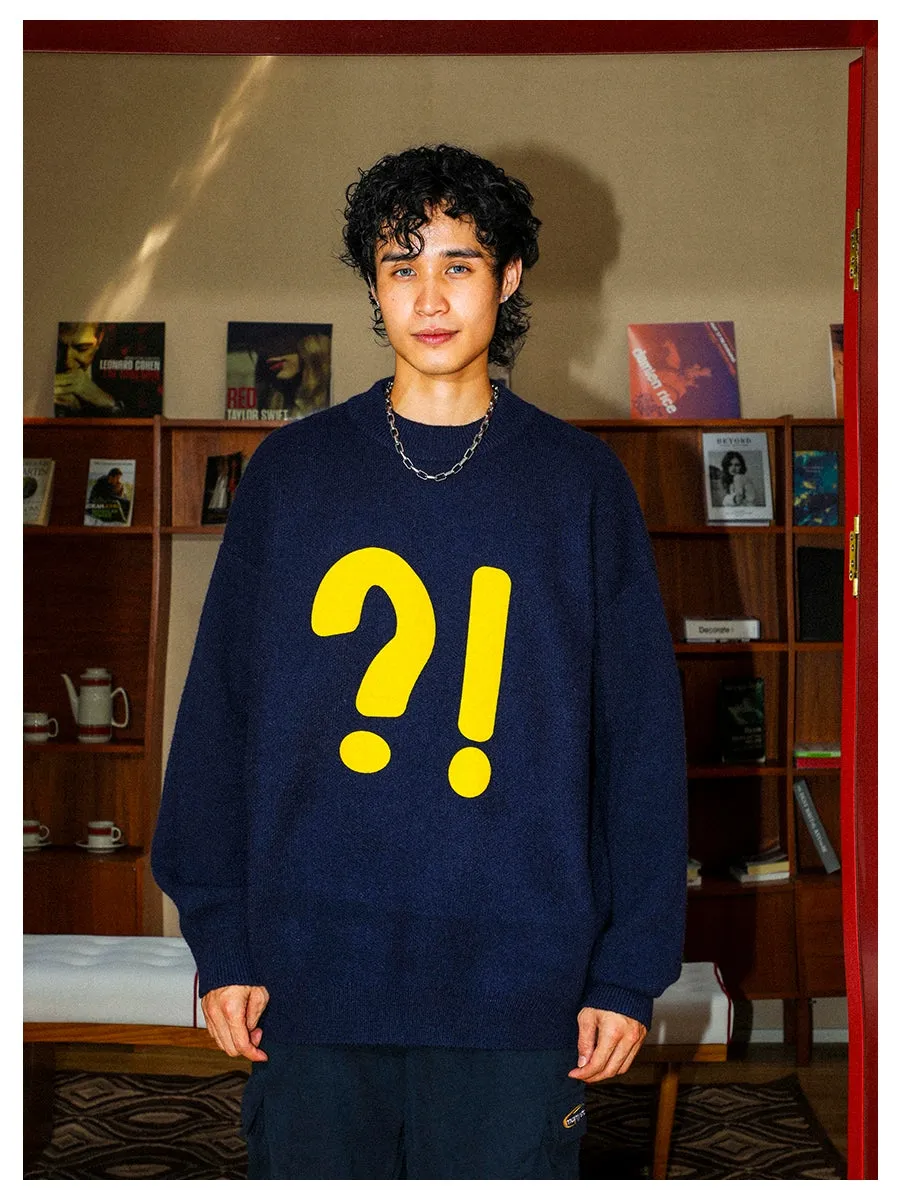 MANYSTON "?!" Crewneck Sweater