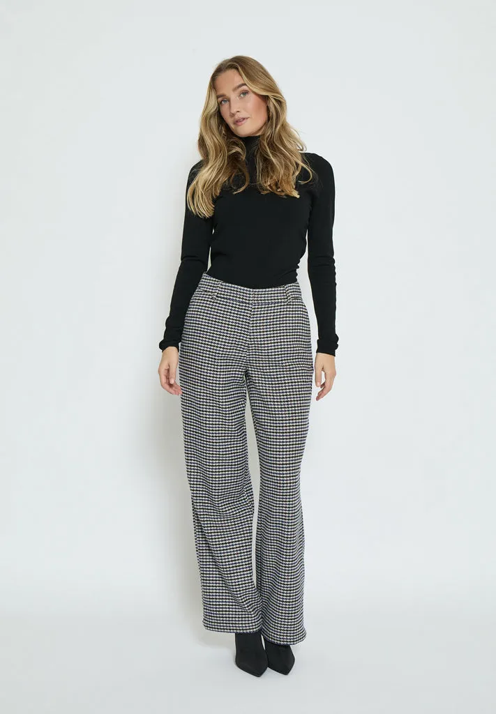 Mikala Embry Pant - Snorkel Blue Checked