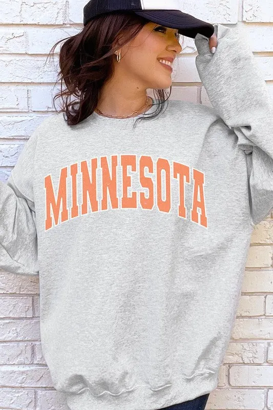 Minnesota State Oversized Graphic Sweatshirts