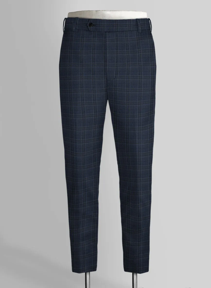 Napolean Blue Hunting Plaid Wool Pants