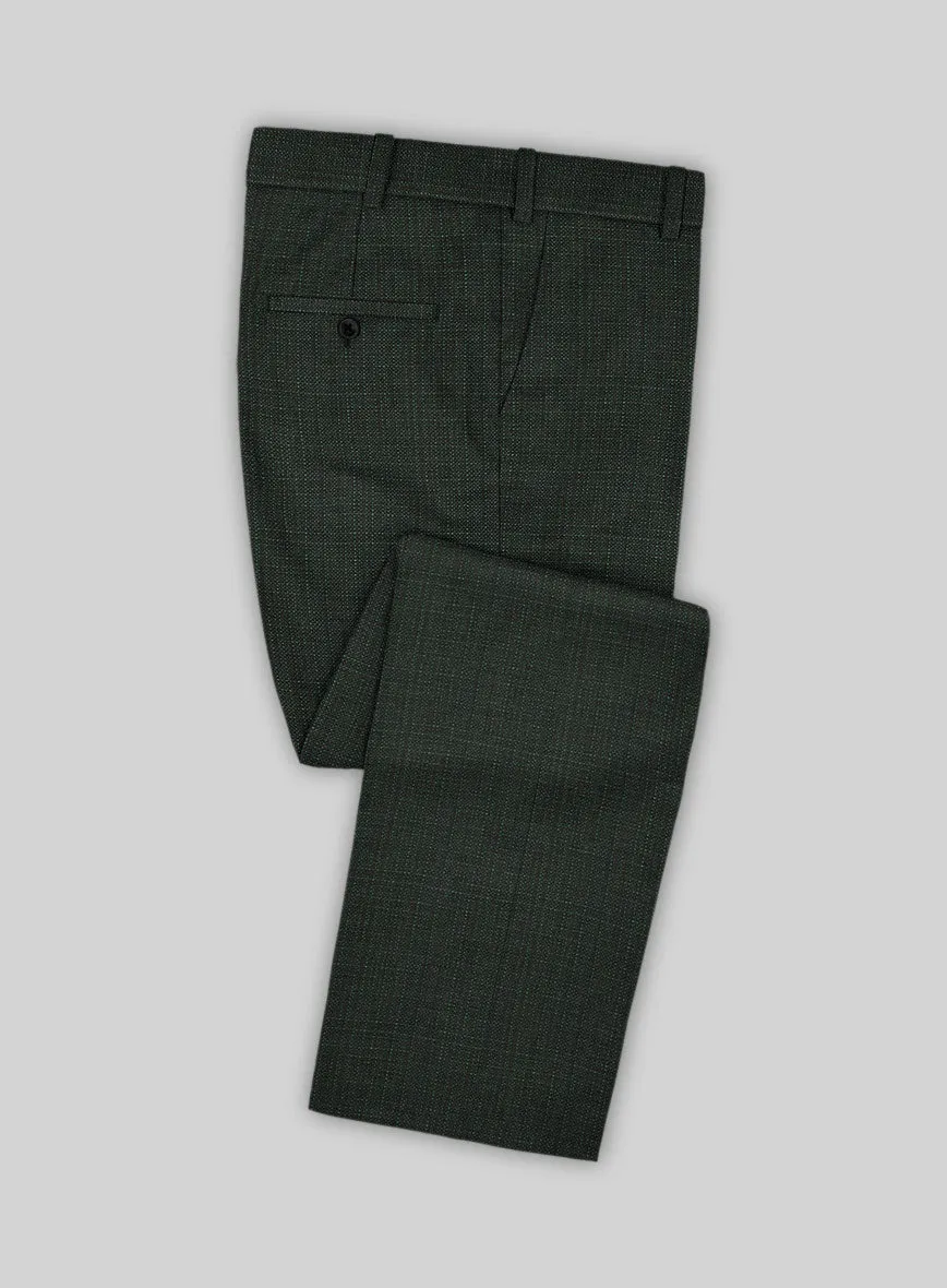 Napolean Bob Weave Green Wool Pants