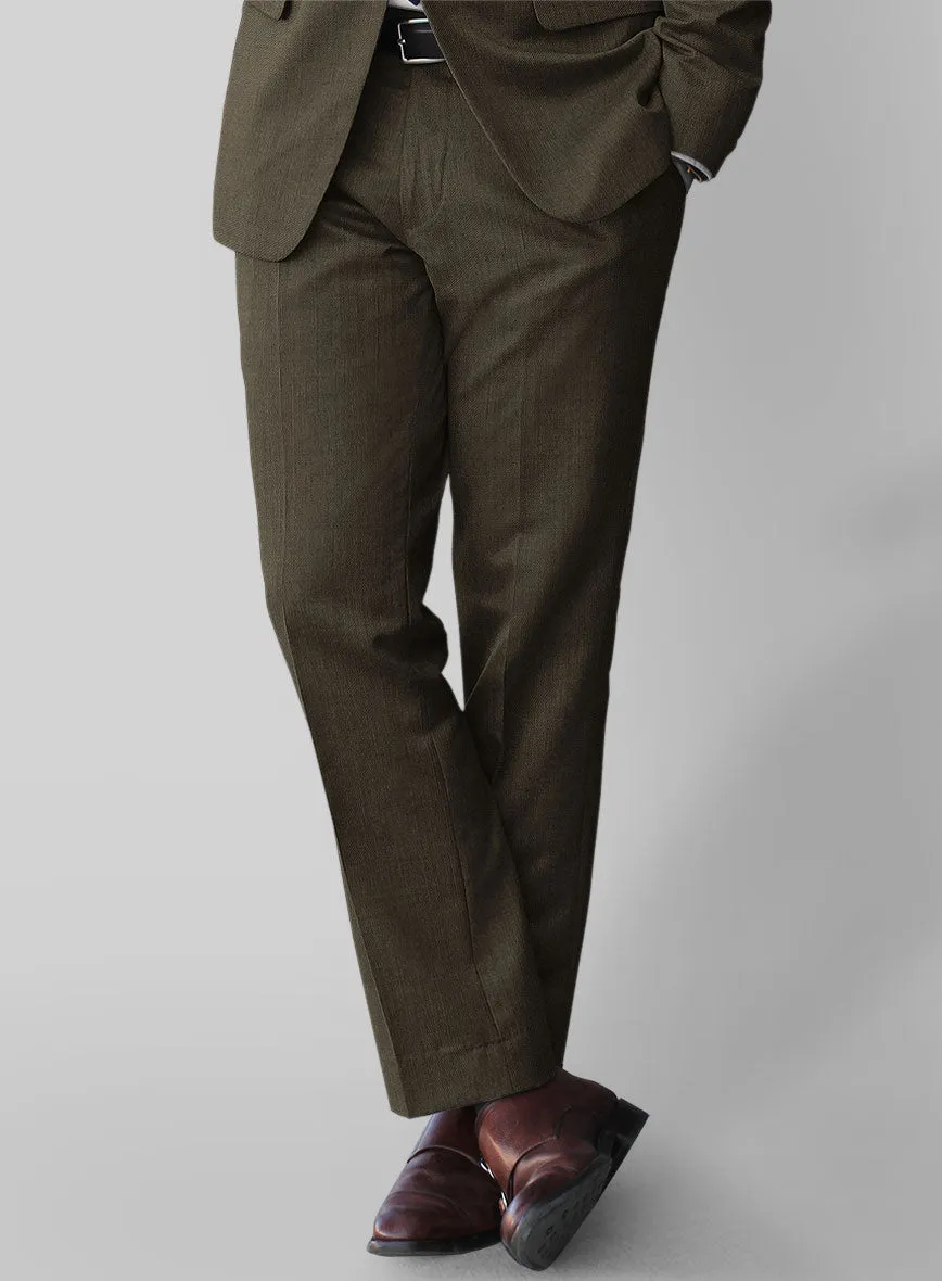 Napolean Mud Brown Wool Pants