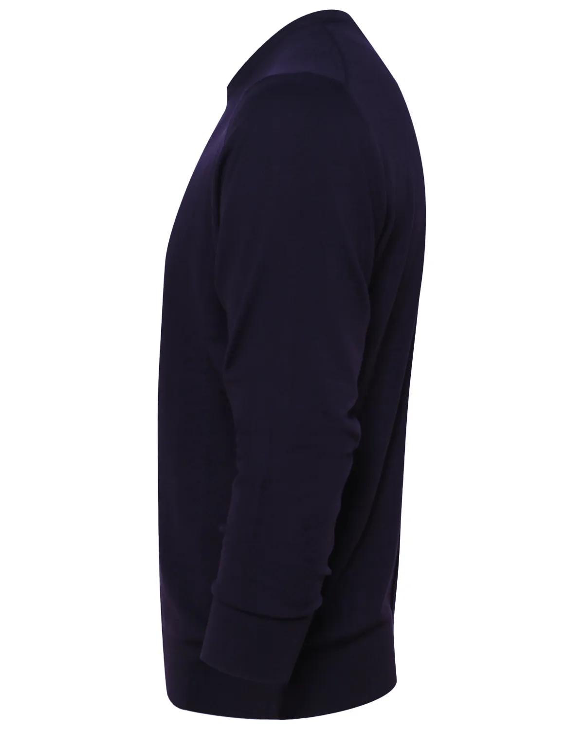 Navy Blue Kid Wool Crewneck Sweater