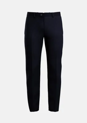 Navy Microcheck Pants