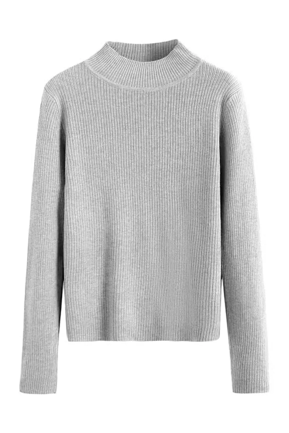 'Ophelia' Mock Neck Long Sleeves Knitted Sweater (5 Colors)