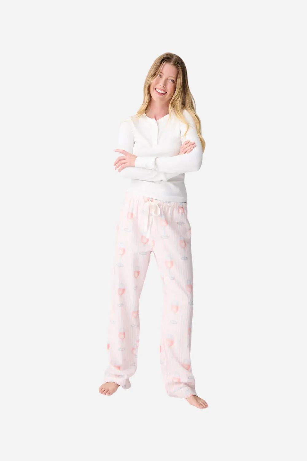 PJ Salvage Rose All Day Flannel Pant