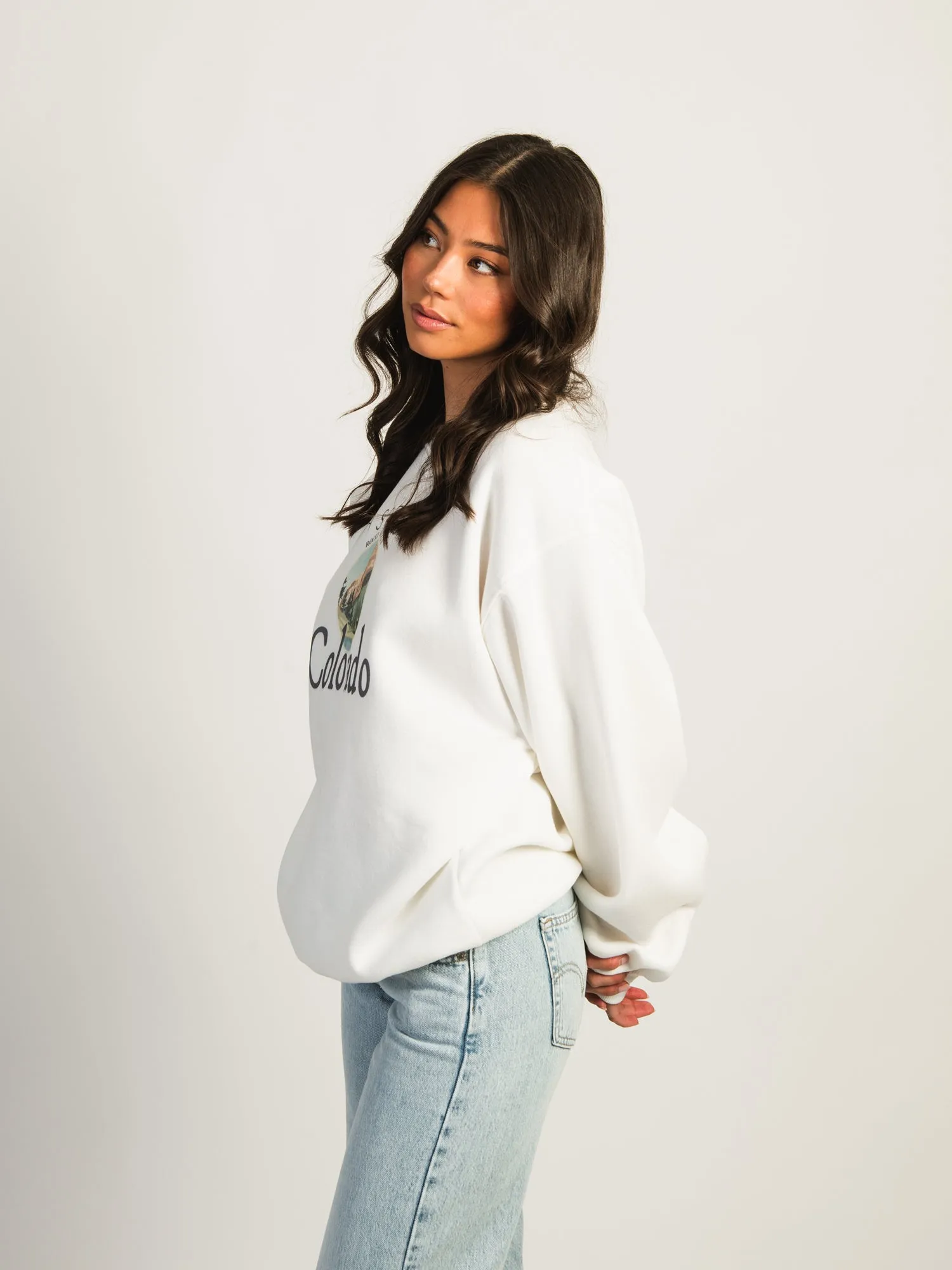 PRINCESS POLLY COLORADO OVERSIZED CREWNECK SWEATSHIRT