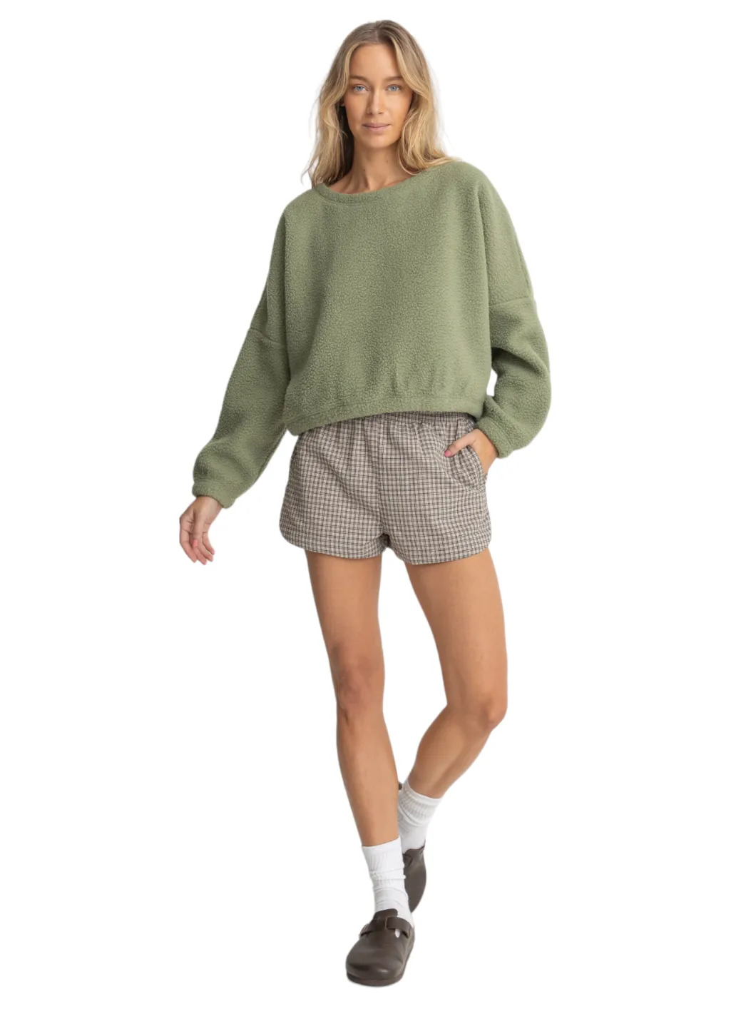 Rhythm - Jyoti Reverse Fleece - Sage