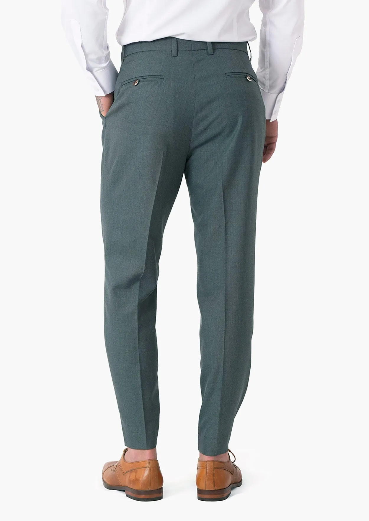 Sage Sharkskin Pants