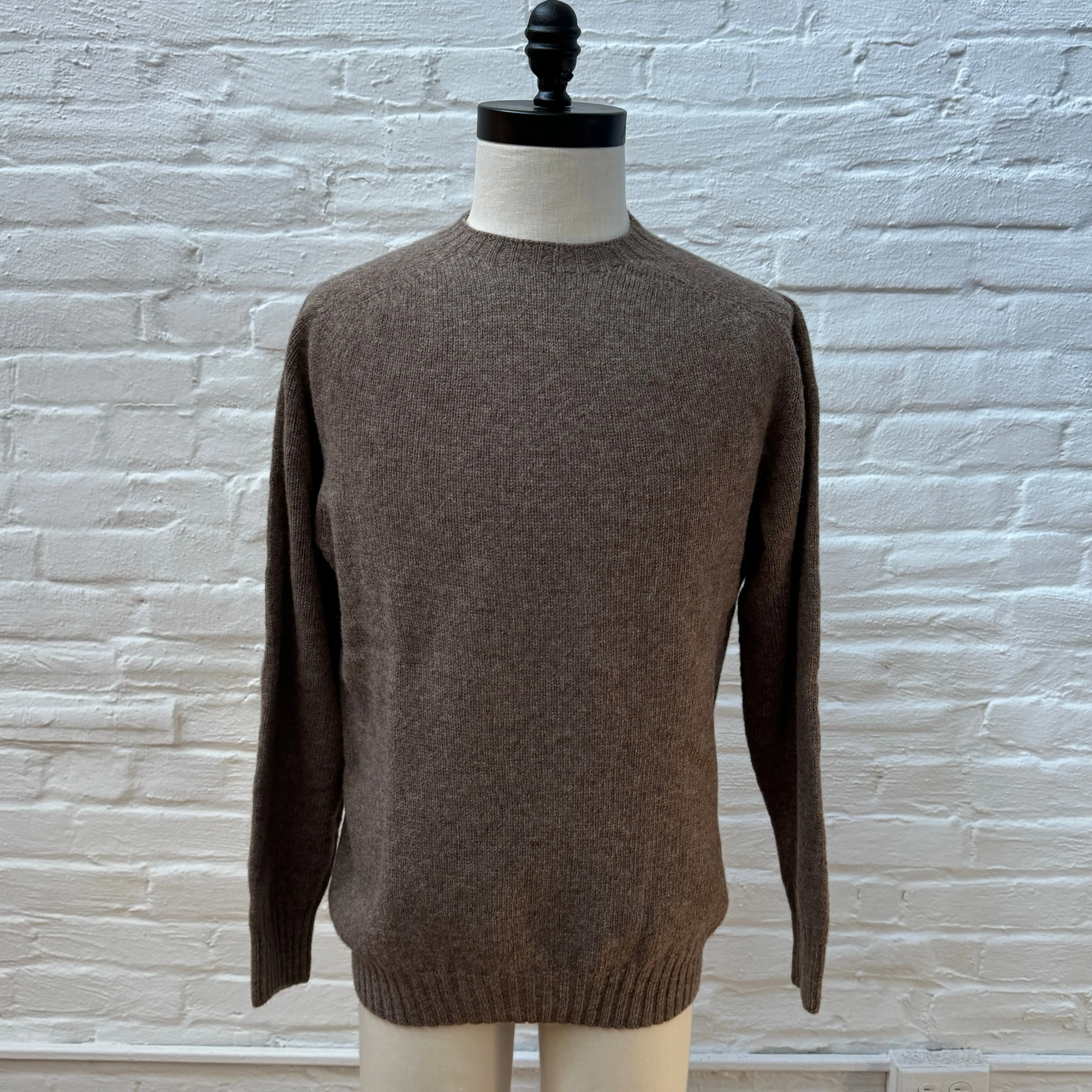 Shetland Crewneck Sweater - Nutmeg