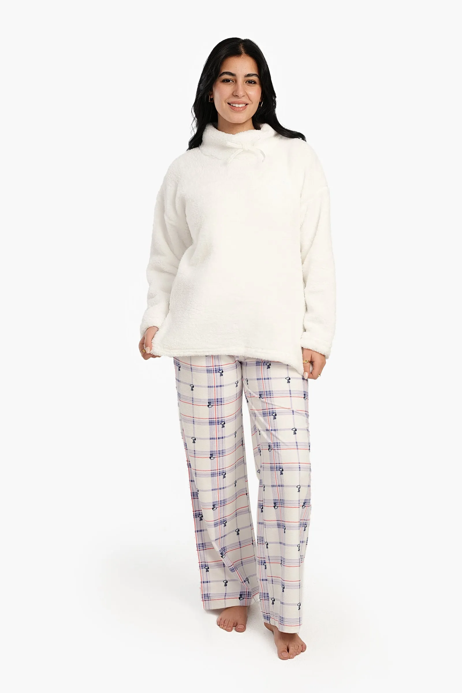 Snoopy Checkered Pyjama Pants