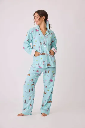 Spaw Day Flannel PJ Set