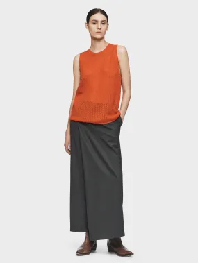 Tailored Wrap Pant in Asphalt