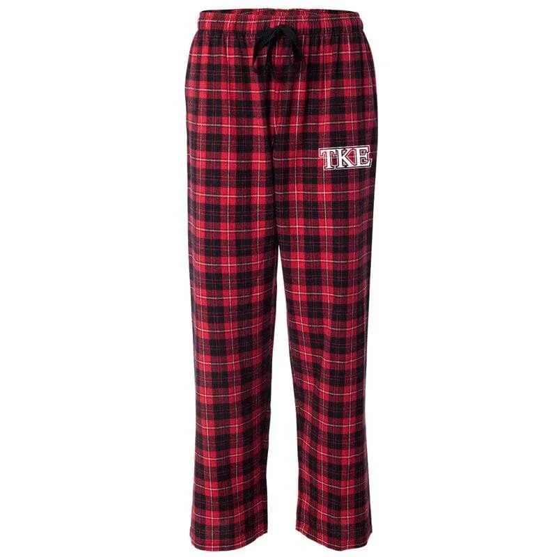 TKE Red Plaid Flannel Pants