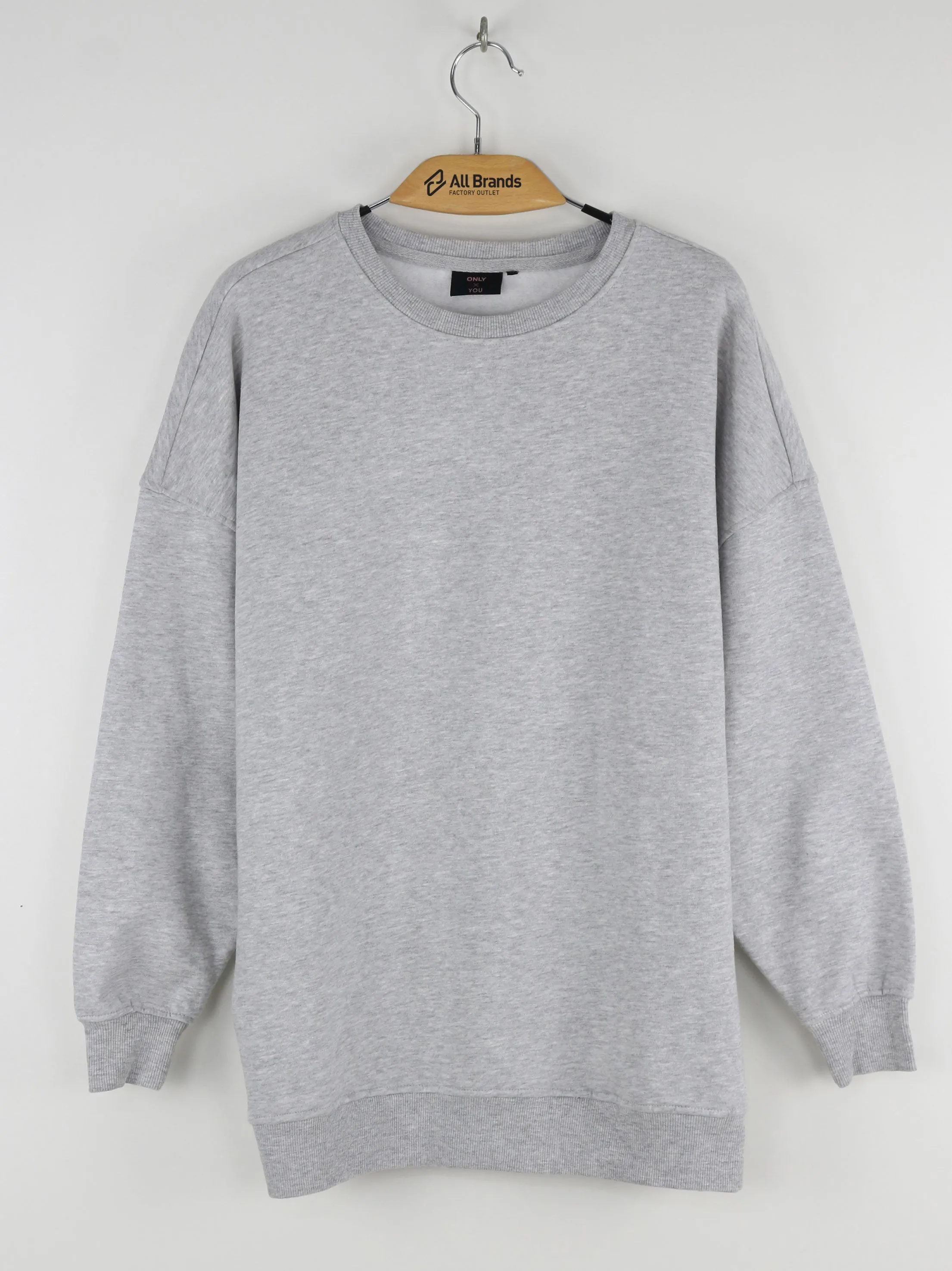 Women's OverSized Plain Solid Sweaters,Grey